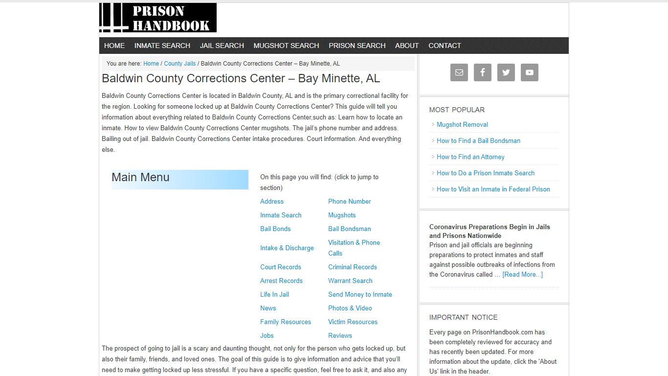 Baldwin County Corrections Center – Bay Minette, AL